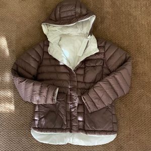 Athleta reversible down jacket M